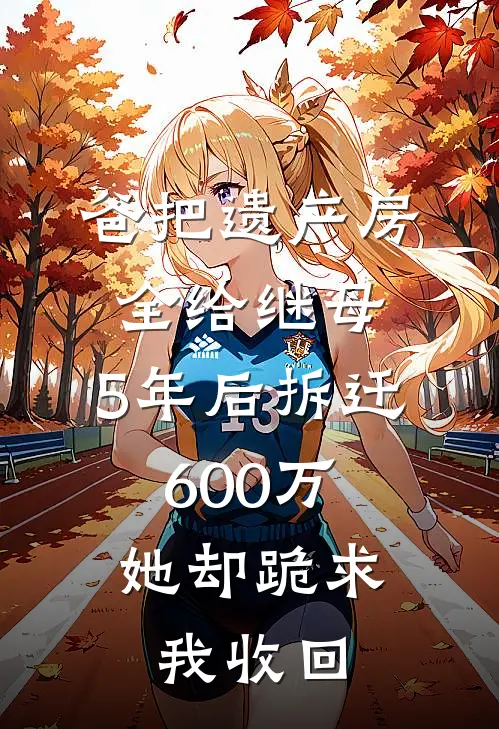 爸把遗产房全给继母，5年后拆迁600万，她却跪求我收回