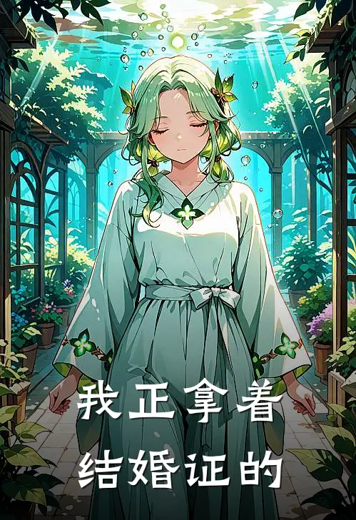 我正拿着结婚证的