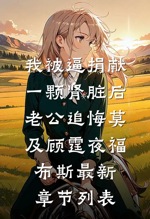 我被逼捐献一颗肾脏后，老公追悔莫及顾霆夜福布斯最新章节列表