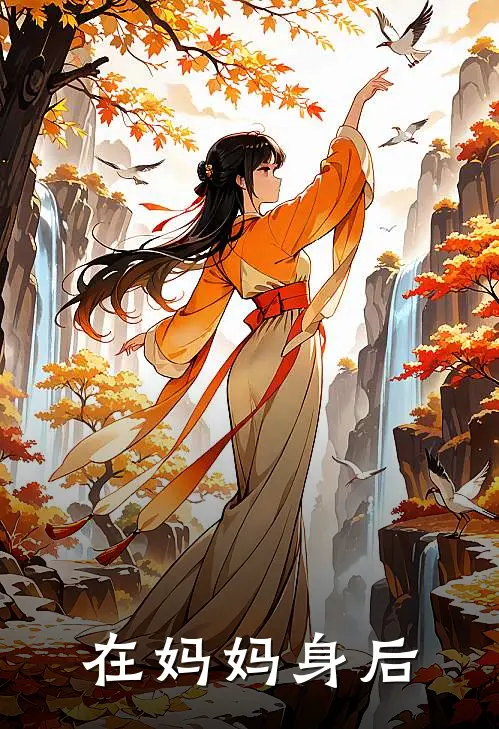 在妈妈身后